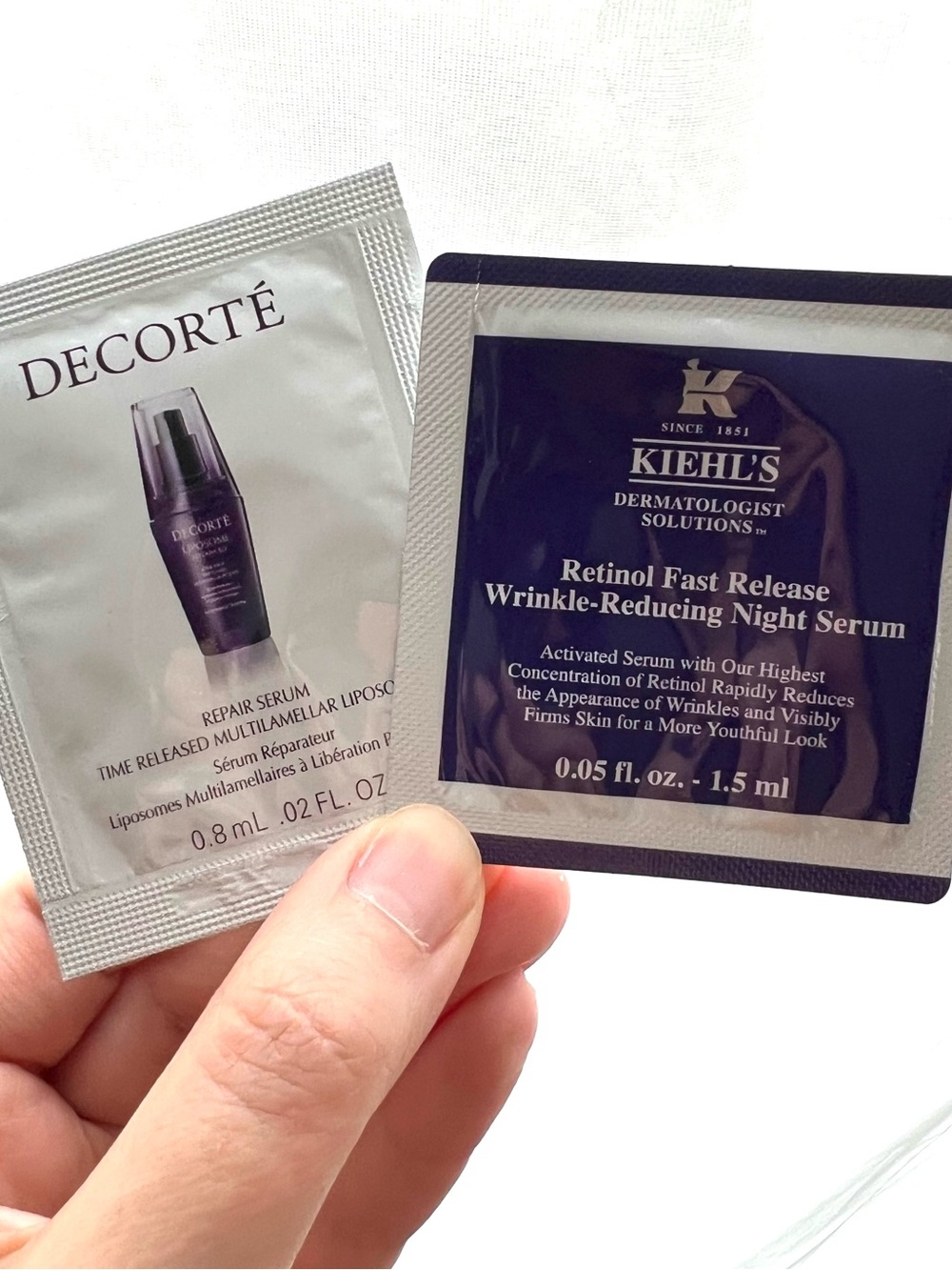 5 for 25⚡️Kiehl's & Decorté Serum Sample Duo Packets
